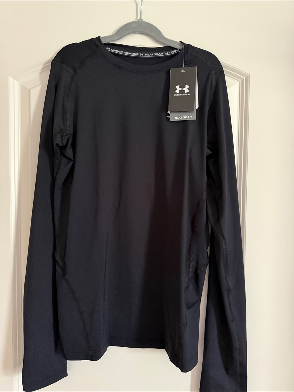 Under Armour Boy’s HeatGear Long Sleeve Shirt - Black